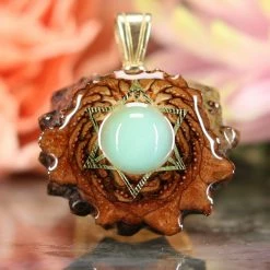 TEP Turquoise With Gold Merkaba