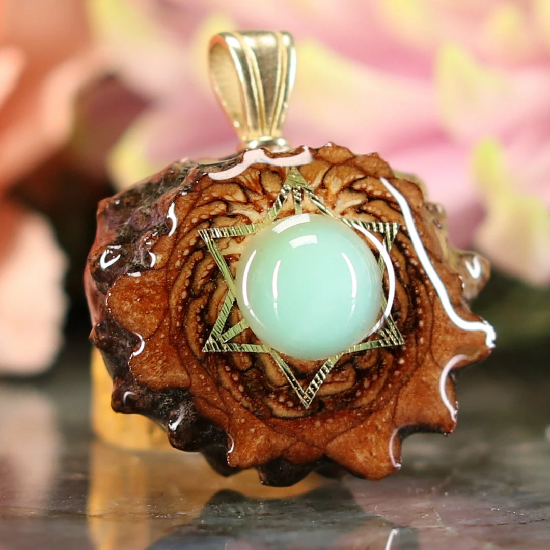 TEP Turquoise With Gold Merkaba 5 TEP Turquoise With Gold Merkaba