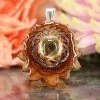 TEP Pendants Citrine With Silver Seed Of Life