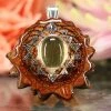 TEP Citrine With Silver Sri Yantra