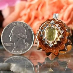 TEP Citrine With Silver Sri Yantra