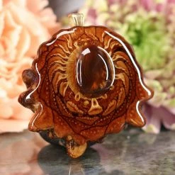 TEP Mexican Fire Agate Pendants