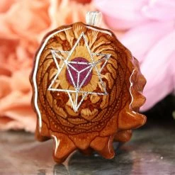 TEP Crushed Sugilite (Glows) With Silver Merkaba Pendants 6 TEP Crushed Sugilite (Glows) With Silver Merkaba Pendants