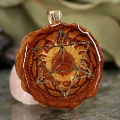 TEP Natural With Gold Merkaba 7 TEP Natural With Gold Merkaba