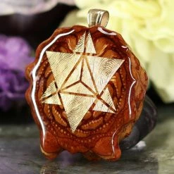 TEP Natural With Gold Reverse Merkaba