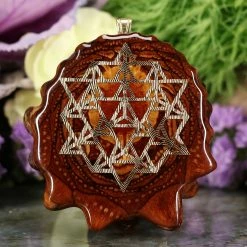 TEP Natural With Gold 64 Star Tetrahedron Pendants