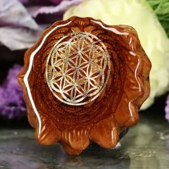 TEP Natural With Gold Flower Of Life