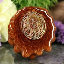 TEP Natural With Gold Flower Of Life
