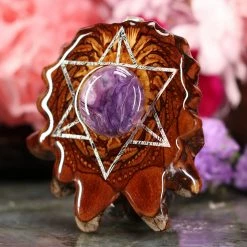 TEP Charoite With Silver Merkaba