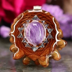 TEP Charoite With Silver Sri Yantra