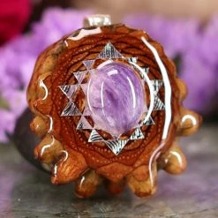 TEP Charoite With Silver Sri Yantra