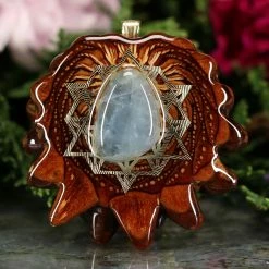 TEP Aquamarine With Gold 64 Star Tetrahedron