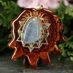 TEP Aquamarine With Gold 64 Star Tetrahedron