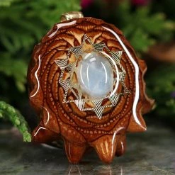 TEP Pendants Aquamarine With Gold 64 Star Tetrahedron