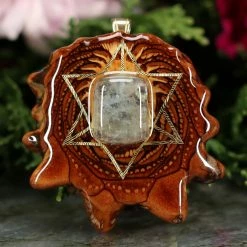 TEP Aquamarine With Gold Merkaba