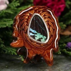 TEP Pendants Green Banded Butterfly Wing 7 TEP Pendants Green Banded Butterfly Wing