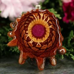TEP Crushed Sugilite (Glows) Pendants