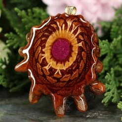 TEP Crushed Sugilite (Glows) Pendants