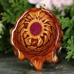 TEP Crushed Sugilite (Glows) Pendants