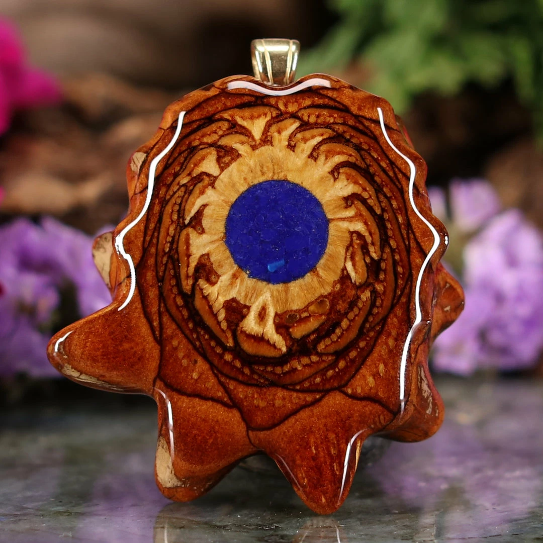 TEP Pendants Crushed Lapis (Glows) 3 TEP Pendants Crushed Lapis (Glows)