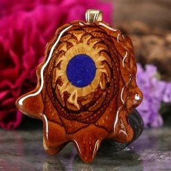 TEP Pendants Crushed Lapis (Glows) 6 TEP Pendants Crushed Lapis (Glows)