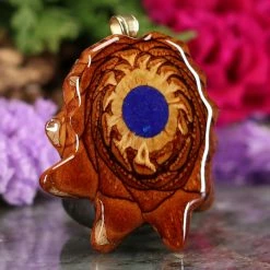 TEP Pendants Crushed Lapis (Glows) 7 TEP Pendants Crushed Lapis (Glows)