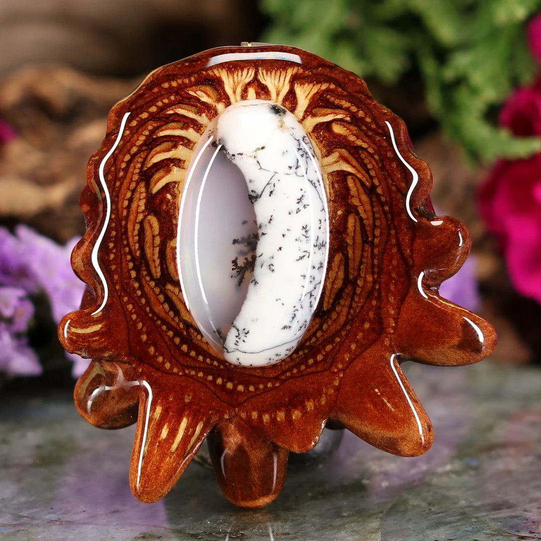 TEP Dendritic Opal Pendants 3 TEP Dendritic Opal Pendants