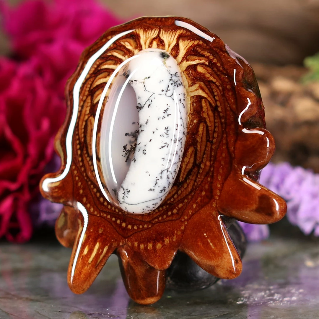 TEP Dendritic Opal Pendants 4 TEP Dendritic Opal Pendants