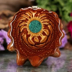 TEP Pendants Crushed Malachite (Glows)