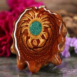 TEP Pendants Crushed Malachite (Glows)