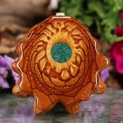 TEP Crushed Malachite (Glows) Pendants