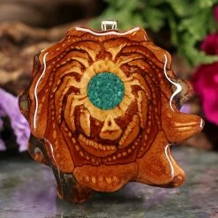 TEP Crushed Malachite (Glows) Pendants