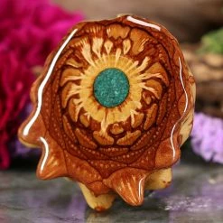 TEP Pendants Crushed Malachite (Glows)