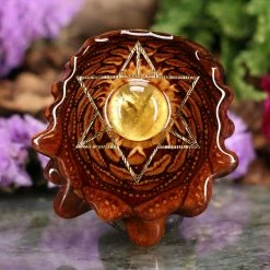 TEP Citrine With Gold Merkaba