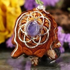 TEP Tanzanite With Silver Seed Of Life Pendants