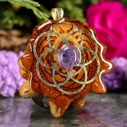 TEP Pendants Tanzanite With Gold Seed Of Life