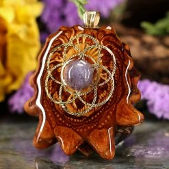 TEP Tanzanite With Gold Seed Of Life