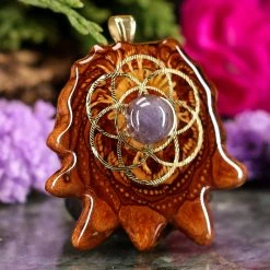 TEP Tanzanite With Gold Seed Of Life