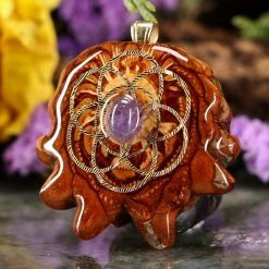 TEP Pendants Tanzanite With Gold Seed Of Life