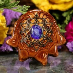 TEP Pendants Sterling Opal With Gold 64 Star Tetrahedron