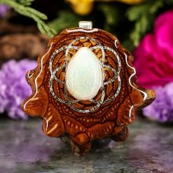 TEP Sterling Opal With Silver Seed Of Life