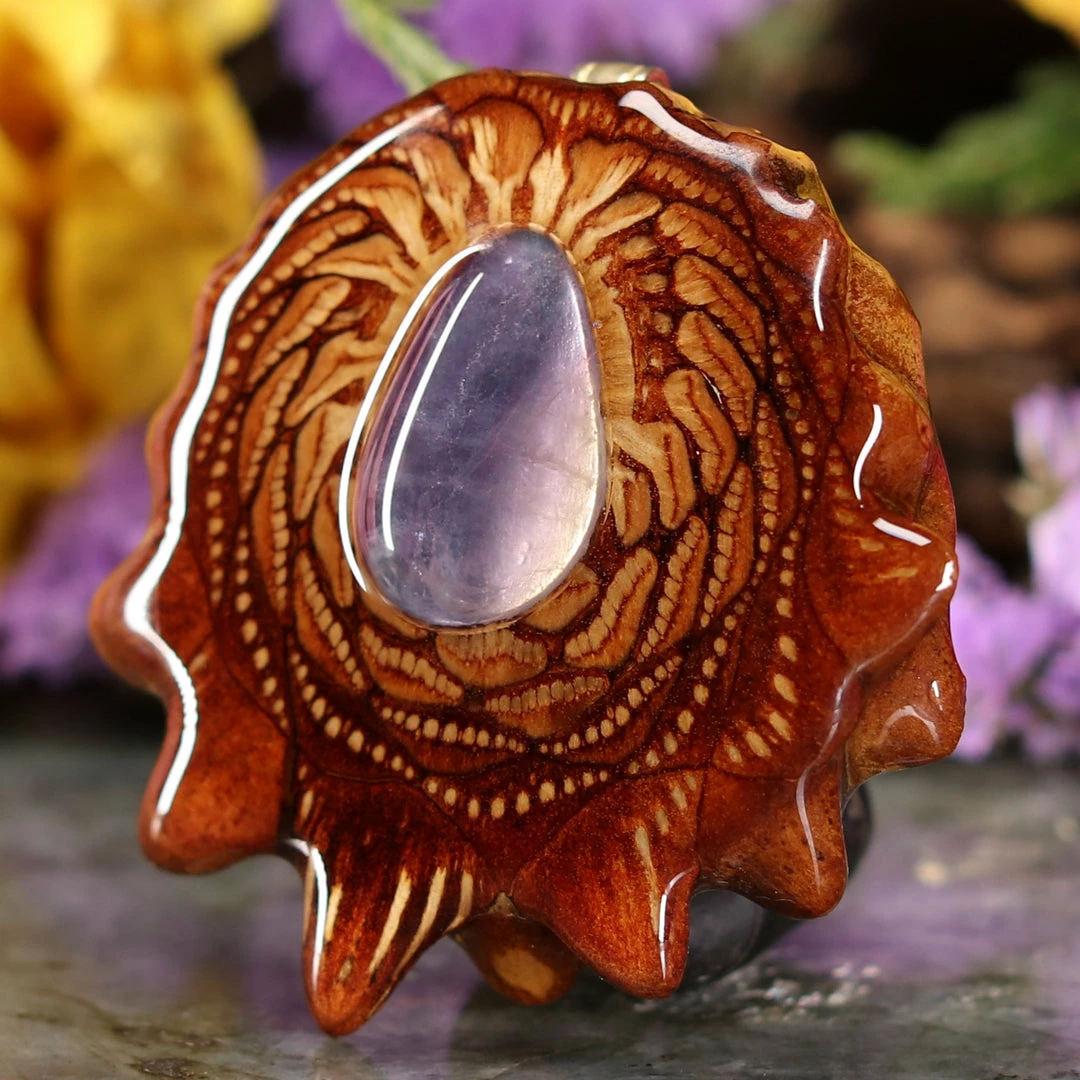 TEP Fluorite Pendants 4 TEP Fluorite Pendants