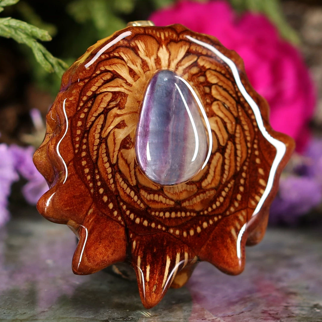 TEP Fluorite Pendants 5 TEP Fluorite Pendants