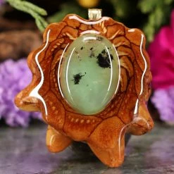 TEP Pendants Dendritic Chrysoprase