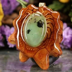 TEP Pendants Dendritic Chrysoprase