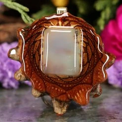 TEP Dendritic Chrysoprase Pendants