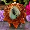 TEP Dendritic Chrysoprase Pendants