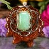 TEP Chrysoprase With Silver Seed Of Life