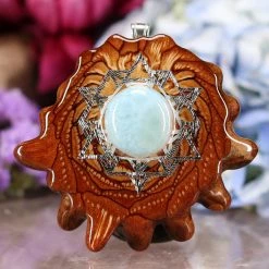 TEP Larimar With Silver 64 Star Tetrahedron