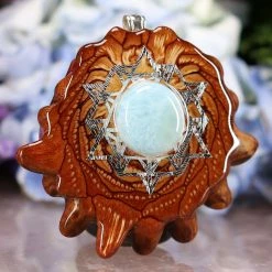 TEP Larimar With Silver 64 Star Tetrahedron